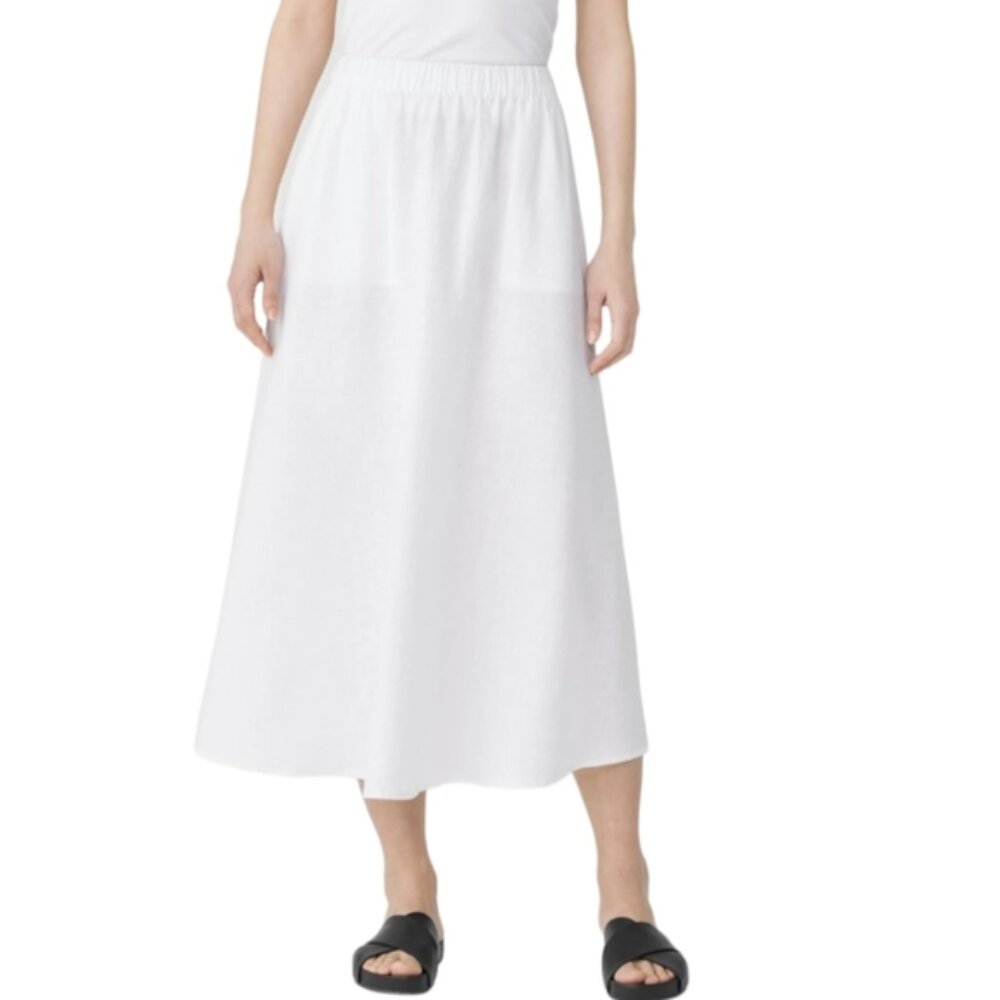 NWT Eileen Fisher Organic Linen Pocket Skirt Size (2X,3X)